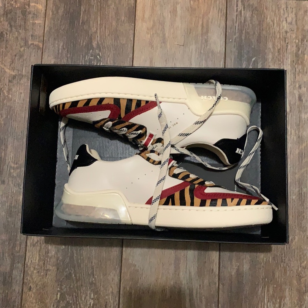 NWB COACH City Sole Court Sneaker size 8 leather